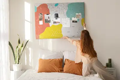 Tablica korkowa dla dzieci Abstrakcja POP