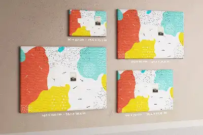 Tablica korkowa dla dzieci Abstrakcja POP