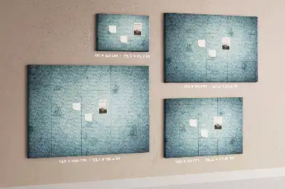 Tablica korkowa ozdobna Vintage Mapa
