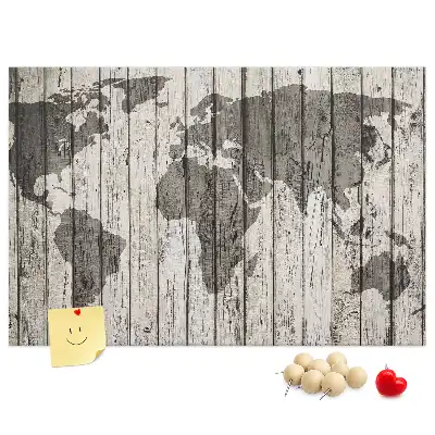 Tablica korkowa dla dzieci Mapa Świata Deski