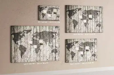 Tablica korkowa dla dzieci Mapa Świata Deski