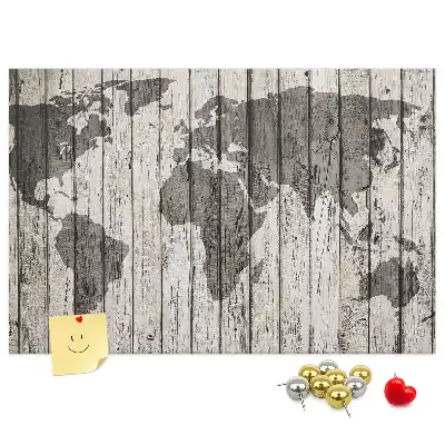 Tablica korkowa dla dzieci Mapa Świata Deski