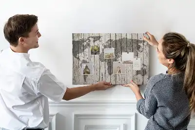 Tablica korkowa dla dzieci Mapa Świata Deski