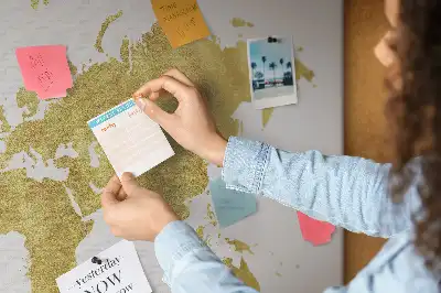 Korkowa tablica Złota mapa świata