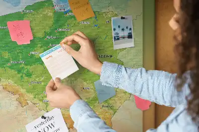 Tablica korkowa dla dzieci Mapa fizyczna Polski