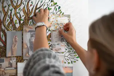 Tablica korkowa dla dzieci Drzewo korzenie