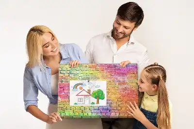 Tablica korkowa dla dzieci Pomalowana ściana