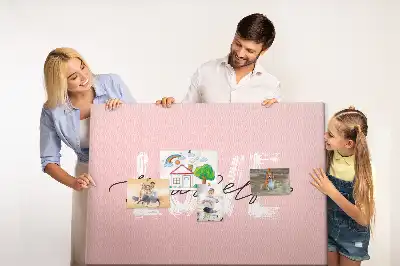 Tablica korkowa z napisem miłość własna