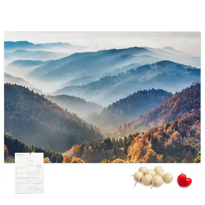 Korkowa tablica Krajobraz górski