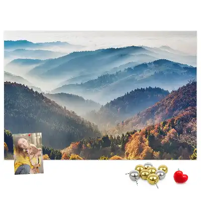 Korkowa tablica Krajobraz górski