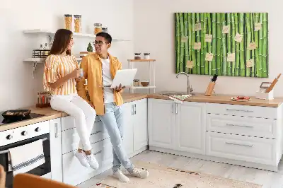 Tablica korkowa z bambusową ramą