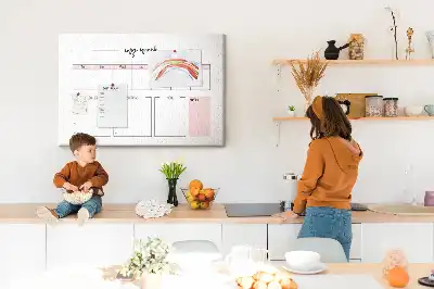 Tablica korkowa dla dzieci Mój planer tygodniowy