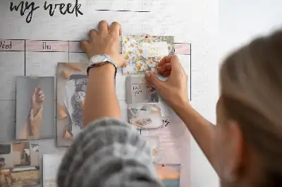 Tablica korkowa dla dzieci Mój planer tygodniowy