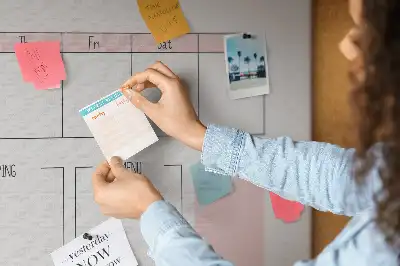 Tablica korkowa dla dzieci Mój planer tygodniowy