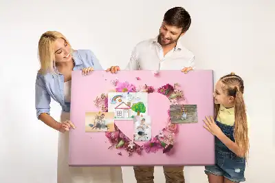 Tablica korkowa Serce z kwiatów
