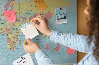Tablica korkowa ozdobna Geografia mapa świata