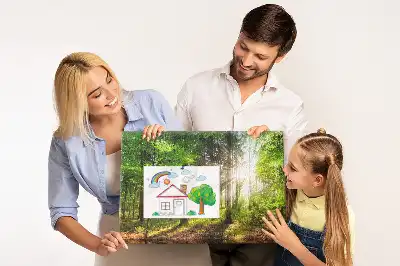 Ozdobna tablica korkowa Las wschód słońca
