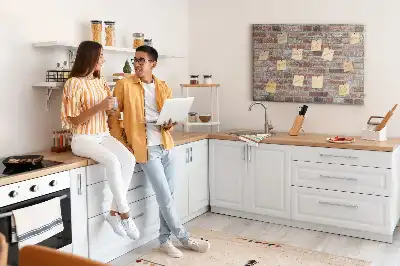 Tablica korkowa z nadrukiem ceglanego muru
