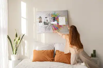 Tablica korkowa dla dzieci Abstrakcja mózg