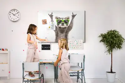 Ozdobna tablica korkowa Szop w okularach