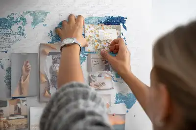 Tablica korkowa dla dzieci Mapa świata
