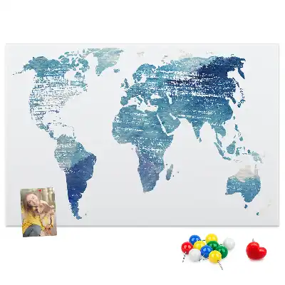 Tablica korkowa dla dzieci Mapa świata