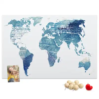 Tablica korkowa dla dzieci Mapa świata