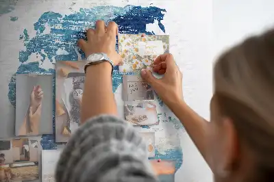 Tablica korkowa dla dzieci Mapa świata