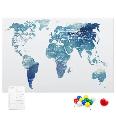 Tablica korkowa dla dzieci Mapa świata