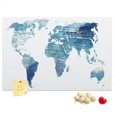 Tablica korkowa dla dzieci Mapa świata
