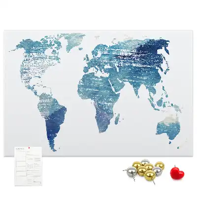 Tablica korkowa dla dzieci Mapa świata