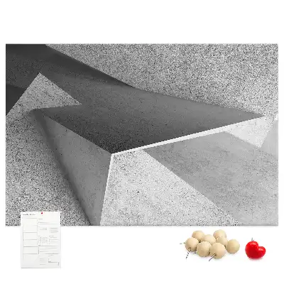 Tablica korkowa Abstrakcja trójkąty