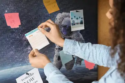 Ozdobna tablica korkowa Astronauta