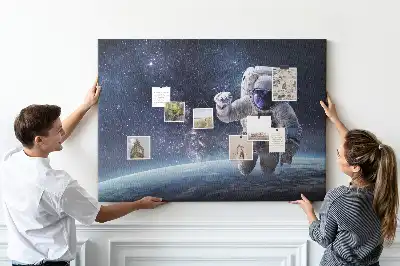 Ozdobna tablica korkowa Astronauta
