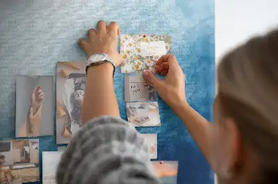 Tablica korkowa dla dzieci Abstrakcja woda