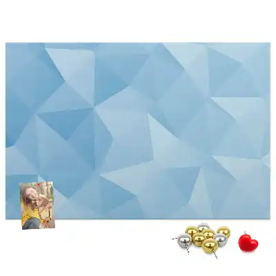 Tablica korkowa dla dzieci w geometryczne trójkąty abstrakcyjne