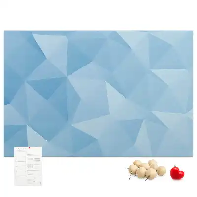 Tablica korkowa dla dzieci w geometryczne trójkąty abstrakcyjne