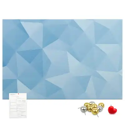 Tablica korkowa dla dzieci w geometryczne trójkąty abstrakcyjne
