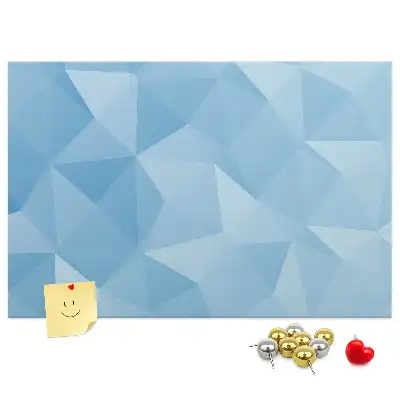 Tablica korkowa dla dzieci w geometryczne trójkąty abstrakcyjne