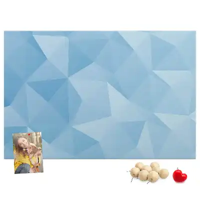 Tablica korkowa dla dzieci w geometryczne trójkąty abstrakcyjne