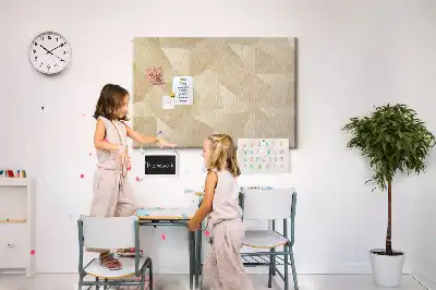 Korkowa tablica Trójkąty abstrakcja