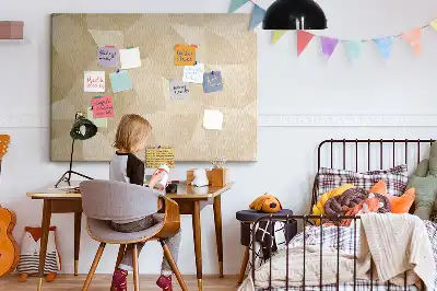 Korkowa tablica Trójkąty abstrakcja