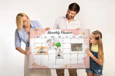 Tablica korkowa Miesięczny planer