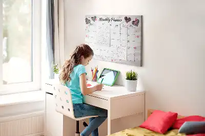 Ozdobna tablica korkowa planer miesięczny Moda