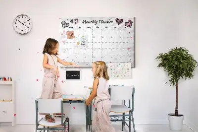 Ozdobna tablica korkowa planer miesięczny Moda
