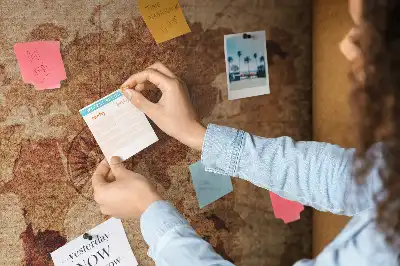 Tablica korkowa Stara mapa świata