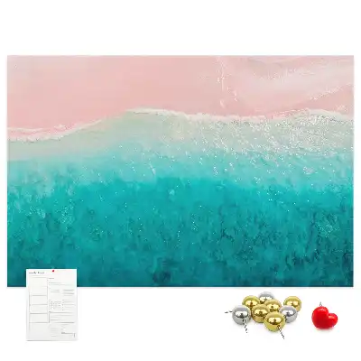 Tablica korkowa Egzotyczne wybrzeże plażowe