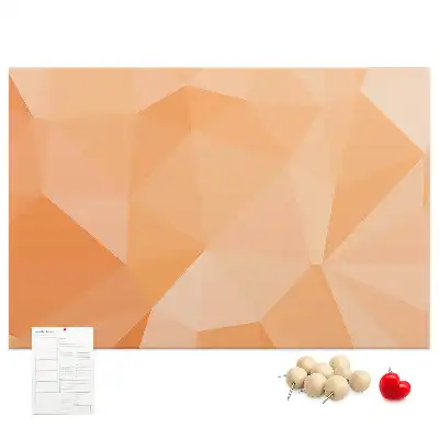 Korkowa tablica geometryczne kształty trójkątne