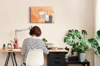 Korkowa tablica geometryczne kształty trójkątne
