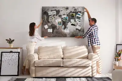 Tablica korkowa dla dzieci Mapa świata beton